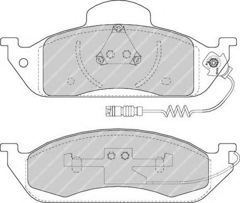 Set placute frana,frana disc MERCEDES M-CLASS (W163) (1998 - 2005) FERODO FDB1400 piesa NOUA