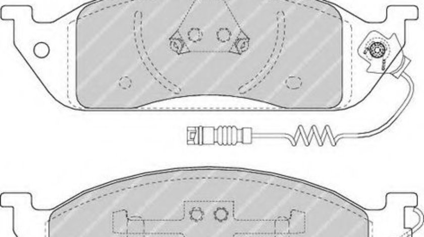 Set placute frana,frana disc MERCEDES M-CLASS (W163) (1998 - 2005) FERODO FDB1400 piesa NOUA