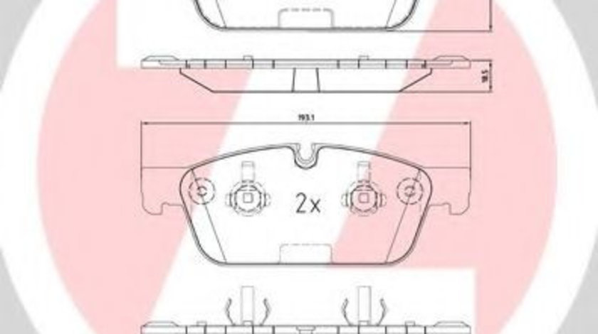 Set placute frana,frana disc MERCEDES M-CLASS (W166) (2011 - 2016) ZIMMERMANN 25531.190.1 piesa NOUA