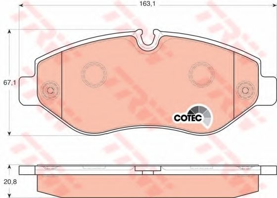 Set placute frana,frana disc MERCEDES M-CLASS (W164) (2005 - 2011) TRW GDB1698 piesa NOUA