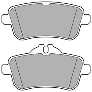 Set placute frana,frana disc MERCEDES M-CLASS (W166) (2011 - 2016) DELPHI LP3159 piesa NOUA