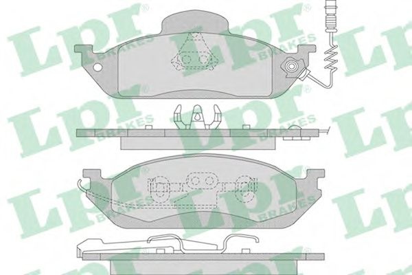 Set placute frana,frana disc MERCEDES M-CLASS (W163) (1998 - 2005) LPR 05P983 piesa NOUA