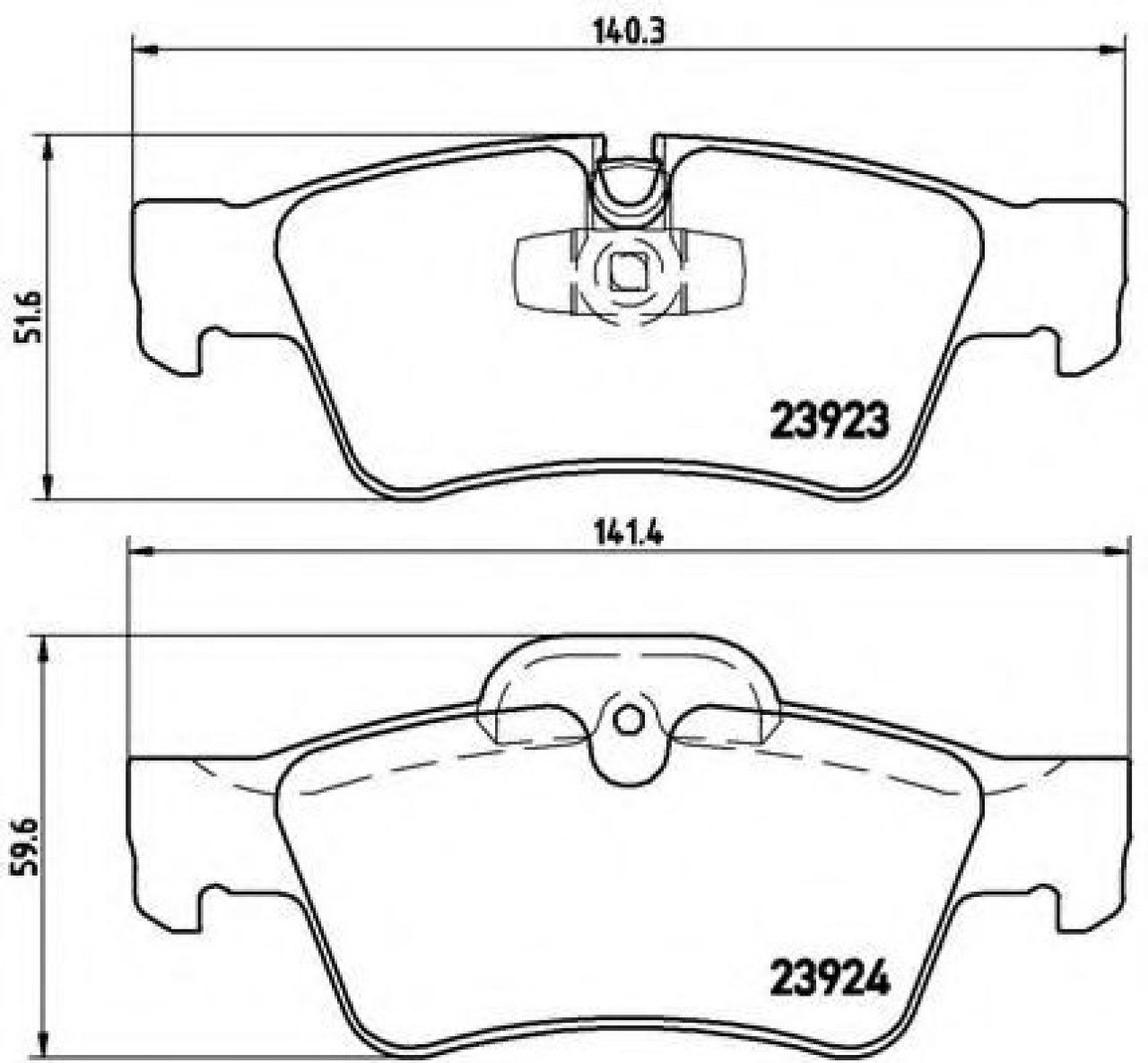 Set placute frana,frana disc MERCEDES M-CLASS (W164) (2005 - 2011) BREMBO P 50 064 piesa NOUA
