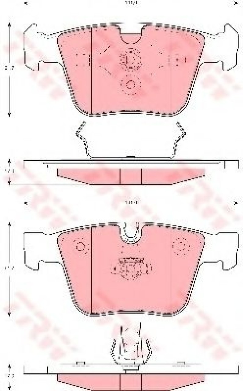 Set placute frana,frana disc MERCEDES R-CLASS (W251, V251) (2006 - 2016) TRW GDB1675 piesa NOUA