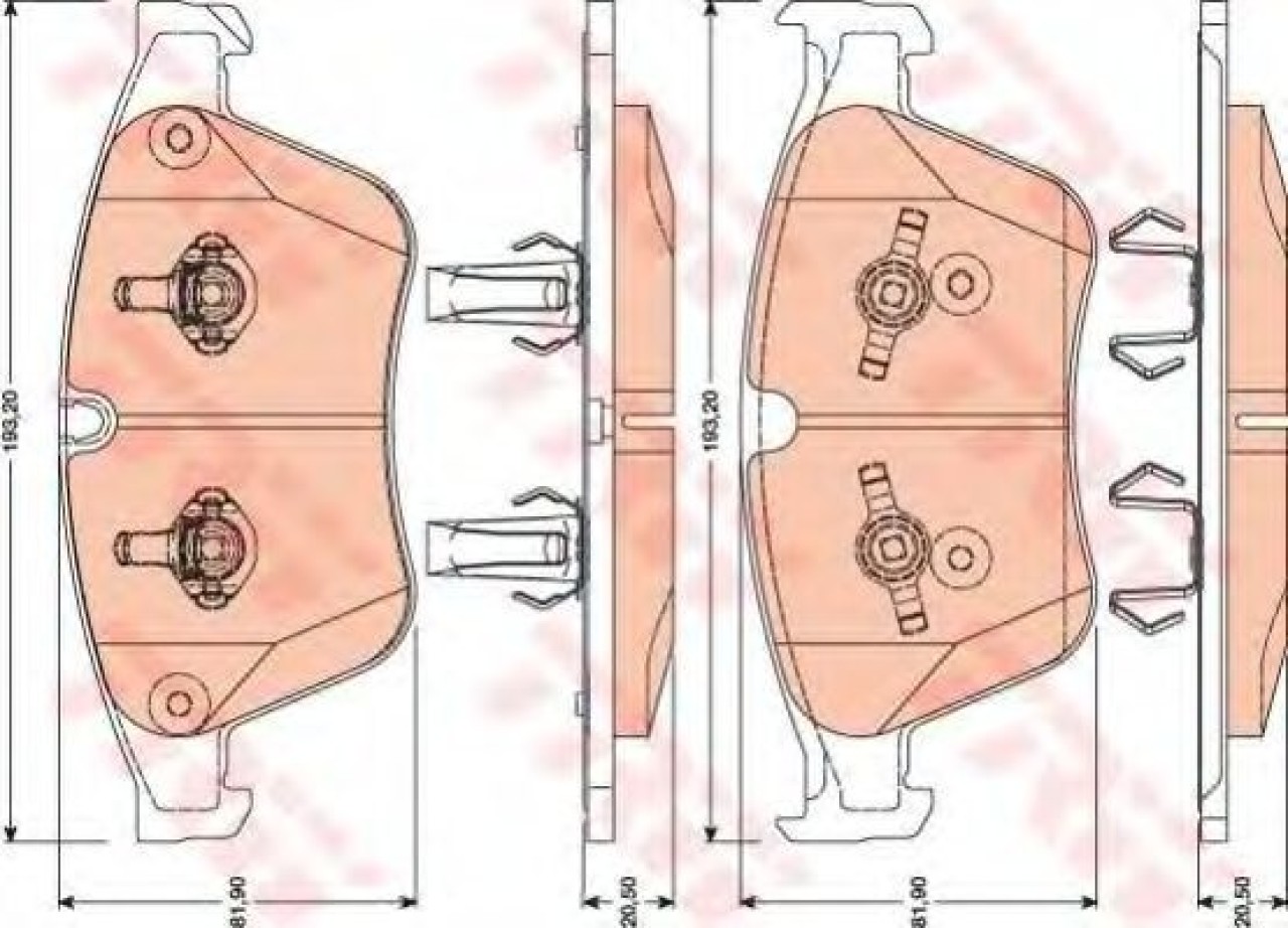 Set placute frana,frana disc MERCEDES R-CLASS (W251, V251) (2006 - 2016) TRW GDB1794 piesa NOUA