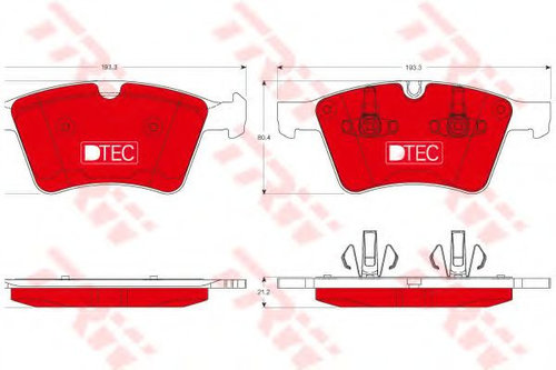 Set placute frana,frana disc MERCEDES R-CLASS (W251, V251) (2006 - 2016) TRW GDB1797DTE piesa NOUA