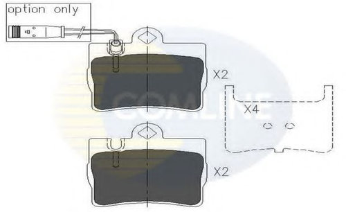 Set placute frana,frana disc MERCEDES S-CLASS Cupe (C215) (1999 - 2006) COMLINE CBP01143 piesa NOUA