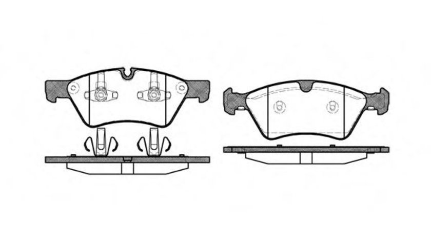 Set placute frana,frana disc MERCEDES S-CLASS (W221) (2005 - 2013) REMSA 1179.00 piesa NOUA