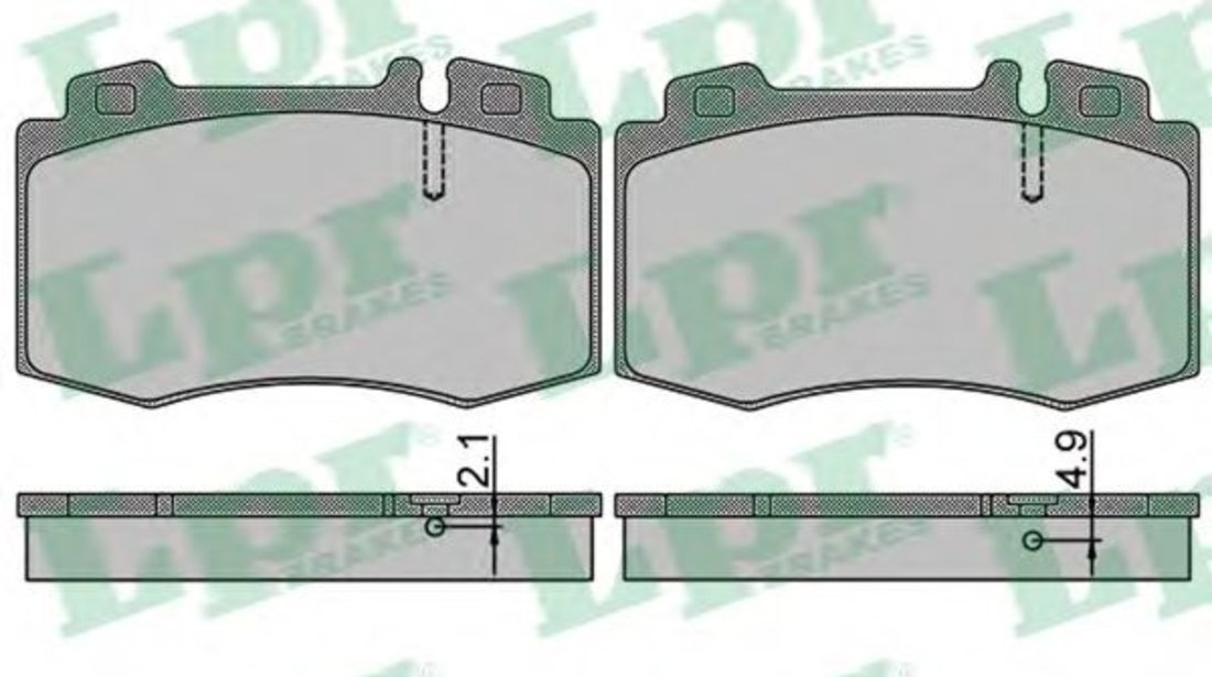 Set placute frana,frana disc MERCEDES S-CLASS Cupe (C215) (1999 - 2006) LPR 05P849 piesa NOUA