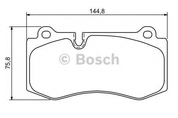 Set placute frana,frana disc MERCEDES S-CLASS (W221) (2005 - 2013) BOSCH 0 986 494 167 piesa NOUA
