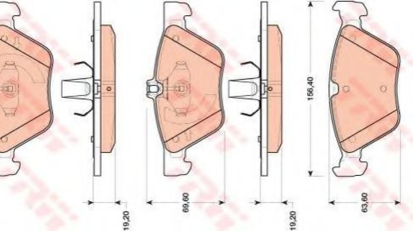 Set placute frana,frana disc MERCEDES S-CLASS (W220) (1998 - 2005) TRW GDB1815 produs NOU