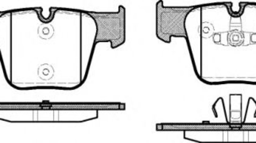 Set placute frana,frana disc MERCEDES S-CLASS (W221) (2005 - 2013) REMSA 1218.00 piesa NOUA