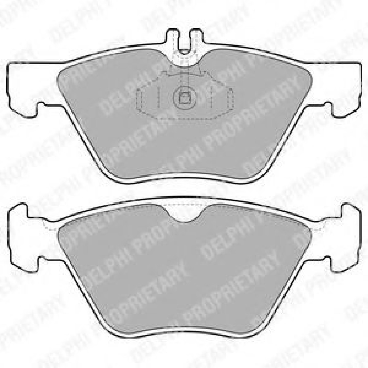 Set placute frana,frana disc MERCEDES S-CLASS (W220) (1998 - 2005) DELPHI LP1589 piesa NOUA