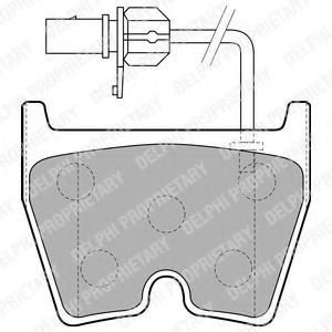 Set placute frana,frana disc MERCEDES S-CLASS (W220) (1998 - 2005) DELPHI LP1856 piesa NOUA