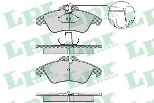 Set placute frana,frana disc MERCEDES SPRINTER 2-t caroserie (901, 902) (1995 - 2006) LPR 05P1469 pi...