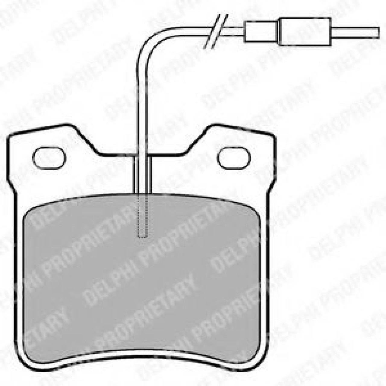 Set placute frana,frana disc MERCEDES SPRINTER 2-t caroserie (901, 902) (1995 - 2006) DELPHI LP667 piesa NOUA
