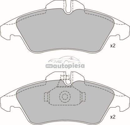 Set placute frana,frana disc MERCEDES SPRINTER 2-t platou / sasiu (901, 902) (1995 - 2006) KRIEGER 0...