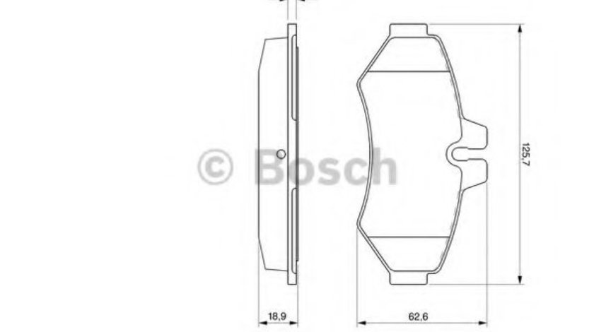 Set placute frana,frana disc MERCEDES SPRINTER 2-t bus (901, 902) (1995 - 2006) BOSCH 0 986 424 516 piesa NOUA