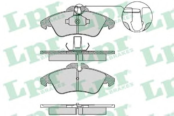 Set placute frana,frana disc MERCEDES SPRINTER 3-t caroserie (903) (1995 - 2006) LPR 05P1469 piesa NOUA