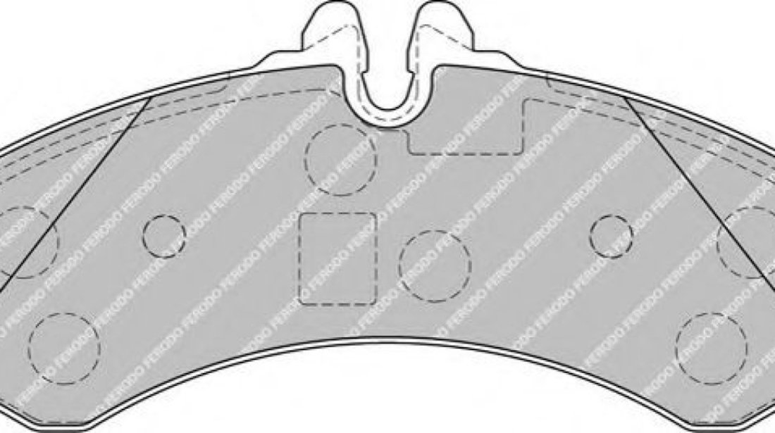 Set placute frana,frana disc MERCEDES SPRINTER 3-t bus (903) (1995 - 2006) FERODO FVR1879 piesa NOUA