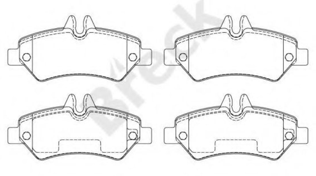 Set placute frana,frana disc MERCEDES SPRINTER 3-t bus (906) (2006 - 2016) Break 29190 00 703 10 piesa NOUA