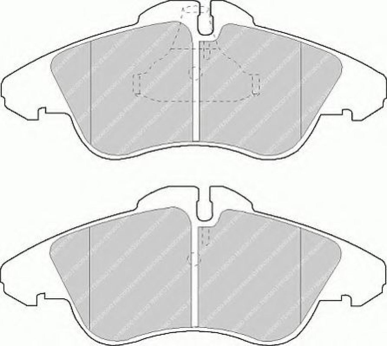 Set placute frana,frana disc MERCEDES SPRINTER 3-t bus (903) (1995 - 2006) FERODO FVR1038 piesa NOUA
