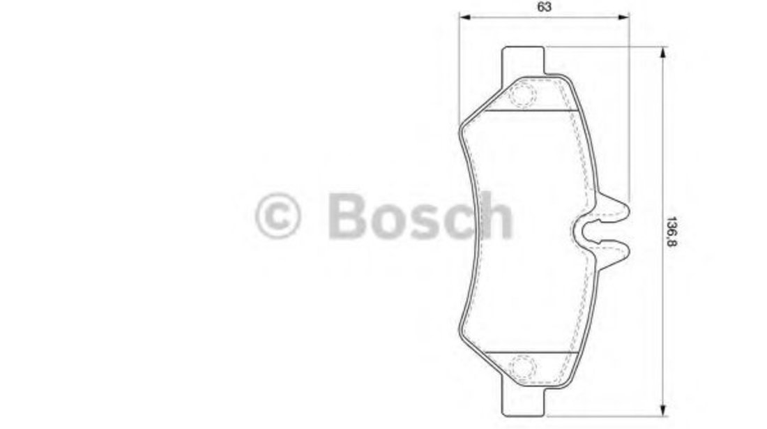 Set placute frana,frana disc MERCEDES SPRINTER 3-t bus (906) (2006 - 2016) BOSCH 0 986 494 123 piesa NOUA