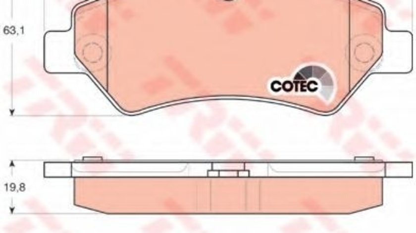 Set placute frana,frana disc MERCEDES SPRINTER 3-t caroserie (906) (2006 - 2016) TRW GDB1697 produs NOU