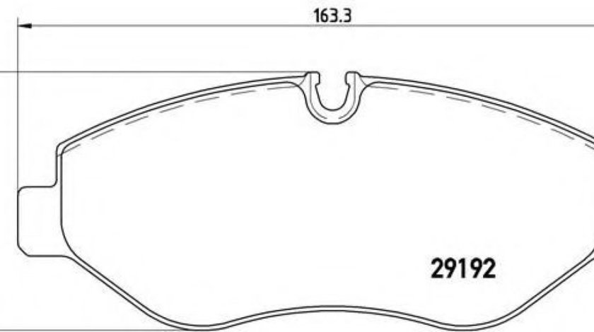 Set placute frana,frana disc MERCEDES SPRINTER 3,5-t bus (906) (2006 - 2016) BREMBO P 50 085 produs NOU