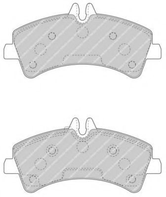 Set placute frana,frana disc MERCEDES SPRINTER 4,6-t caroserie (906) (2006 - 2016) FERODO FVR4429 piesa NOUA