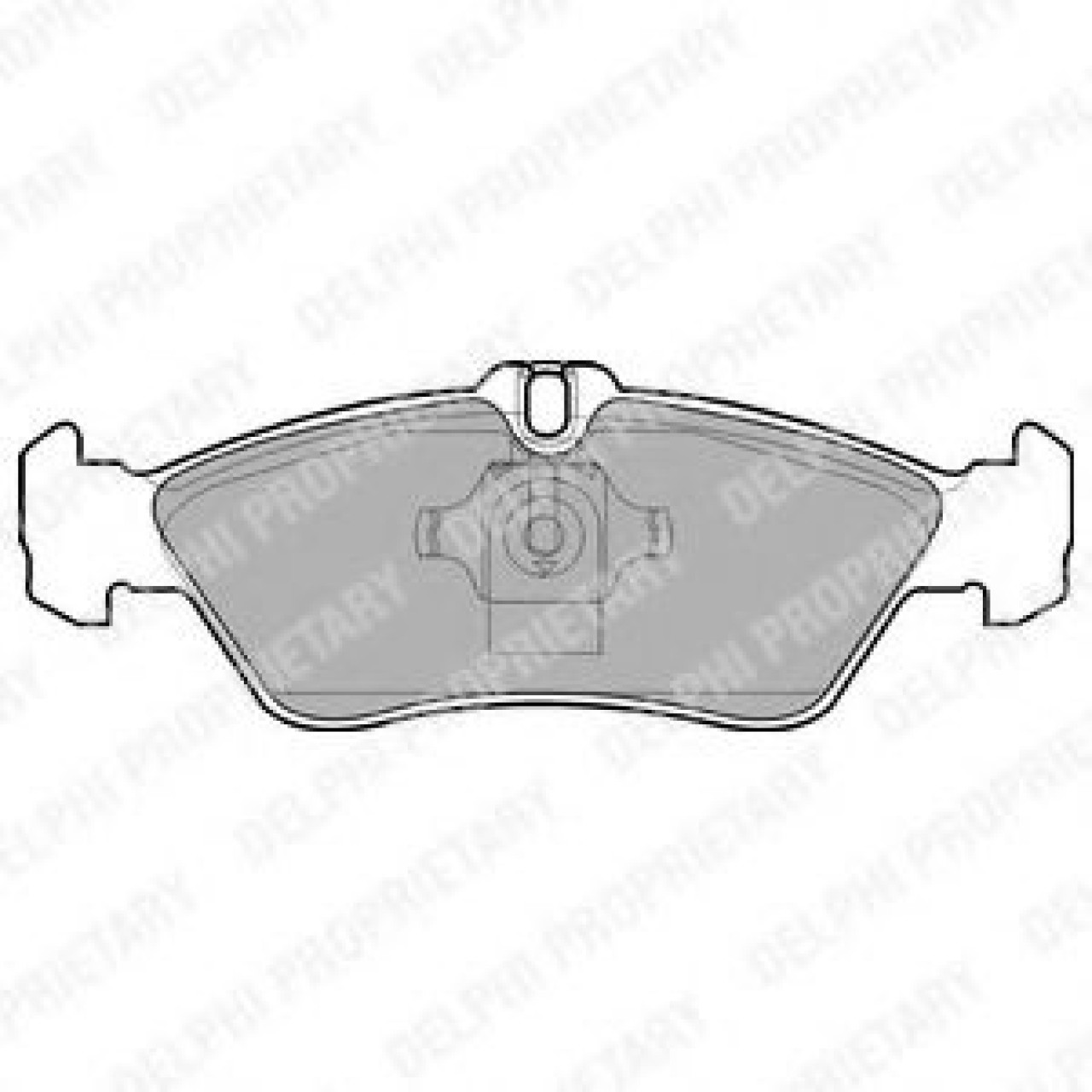 Set placute frana,frana disc MERCEDES SPRINTER 4-t platou / sasiu (904) (1996 - 2006) DELPHI LP1596 piesa NOUA