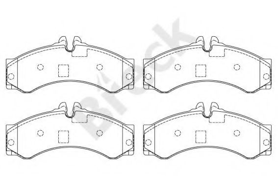 Set placute frana,frana disc MERCEDES SPRINTER 4-t bus (904) (1996 - 2006) Break 29153 00 703 00 piesa NOUA