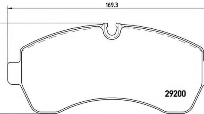 Set placute frana,frana disc MERCEDES SPRINTER 4,6-t caroserie (906) (2006 - 2016) BREMBO P 50 059 produs NOU