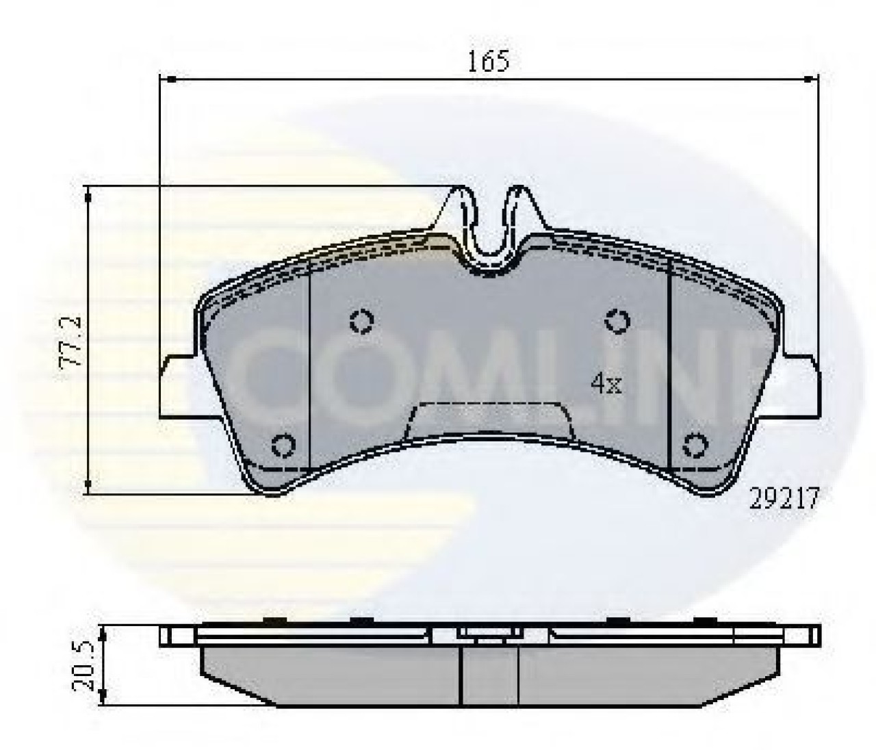 Set placute frana,frana disc MERCEDES SPRINTER 4,6-t caroserie (906) (2006 - 2016) COMLINE CBP01575 piesa NOUA