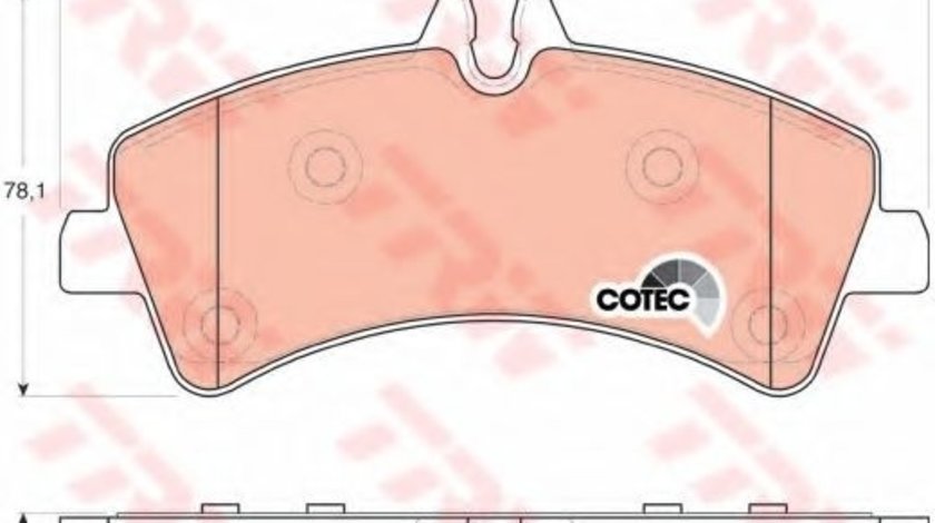Set placute frana,frana disc MERCEDES SPRINTER 5-t caroserie (906) (2006 - 2016) TRW GDB1699 produs NOU