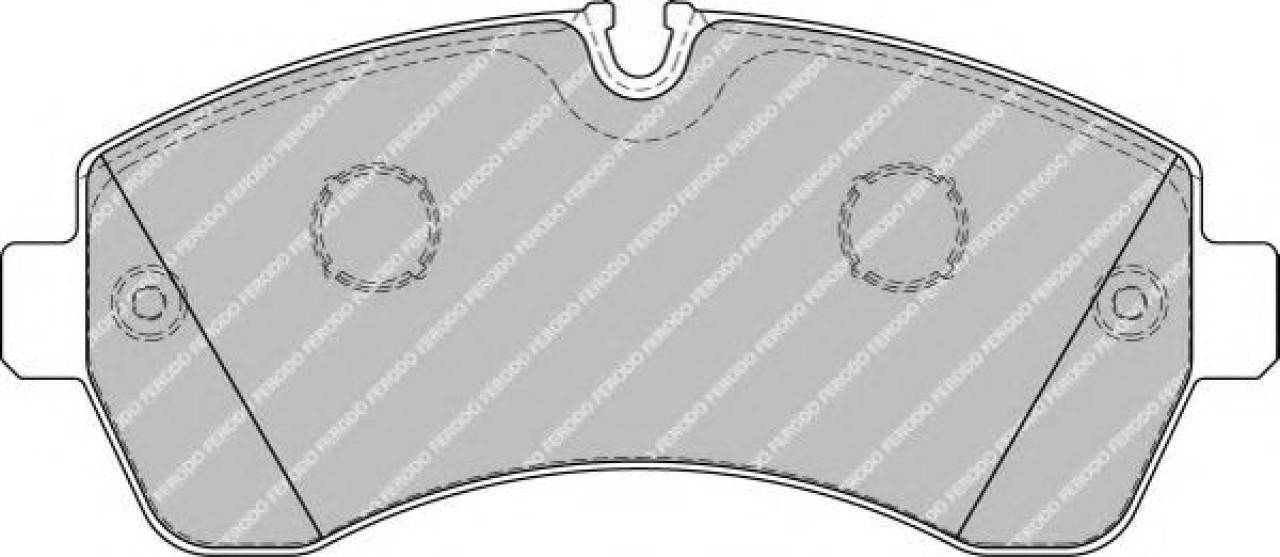 Set placute frana,frana disc MERCEDES SPRINTER 5-t caroserie (906) (2006 - 2016) FERODO FVR1777 piesa NOUA