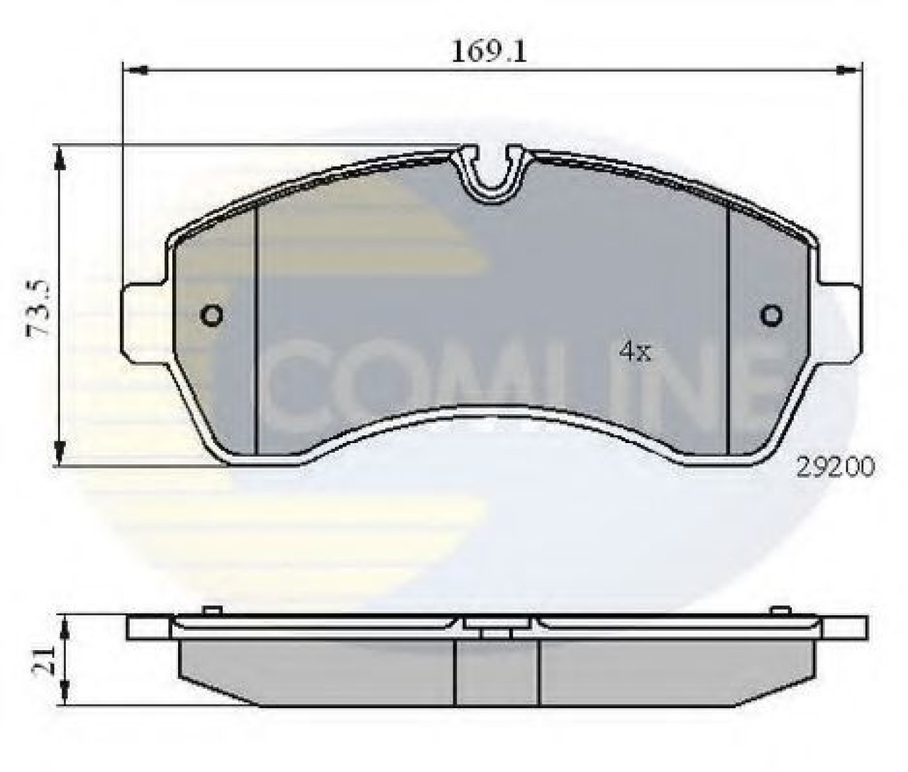 Set placute frana,frana disc MERCEDES SPRINTER 5-t caroserie (906) (2006 - 2016) COMLINE CBP01569 piesa NOUA