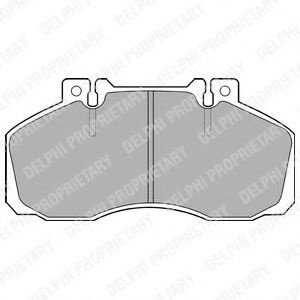 Set placute frana,frana disc MERCEDES SPRINTER 5-t platou / sasiu (905) (2001 - 2006) DELPHI LP662 piesa NOUA