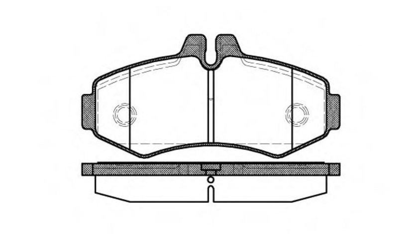 Set placute frana,frana disc MERCEDES V-CLASS (638/2) (1996 - 2003) REMSA 0701.00 piesa NOUA