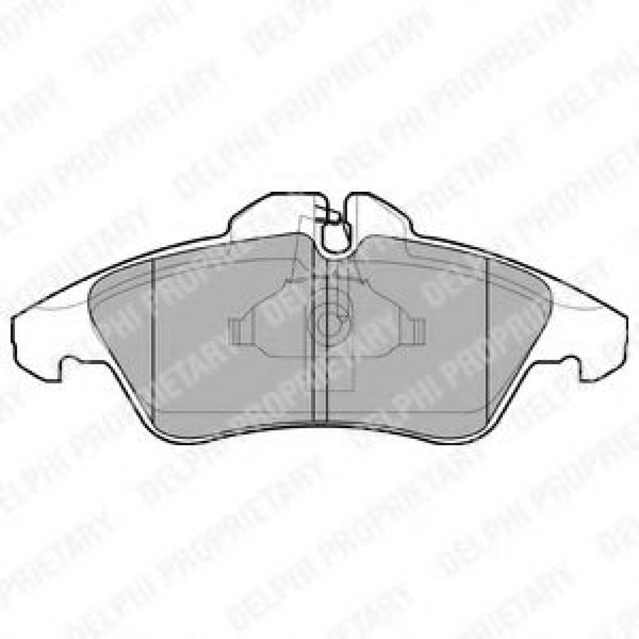 Set placute frana,frana disc MERCEDES V-CLASS (638/2) (1996 - 2003) DELPHI LP980 piesa NOUA