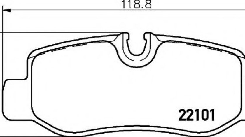 Set placute frana,frana disc MERCEDES V-CLASS (W447) (2014 - 2016) TEXTAR 2210101 piesa NOUA