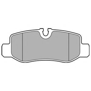Set placute frana,frana disc MERCEDES V-CLASS (W447) (2014 - 2016) DELPHI LP3139 piesa NOUA