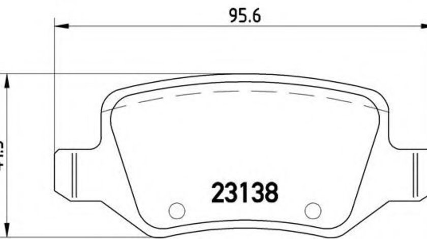 Set placute frana,frana disc MERCEDES VANEO (414) (2002 - 2005) BREMBO P 50 058 piesa NOUA