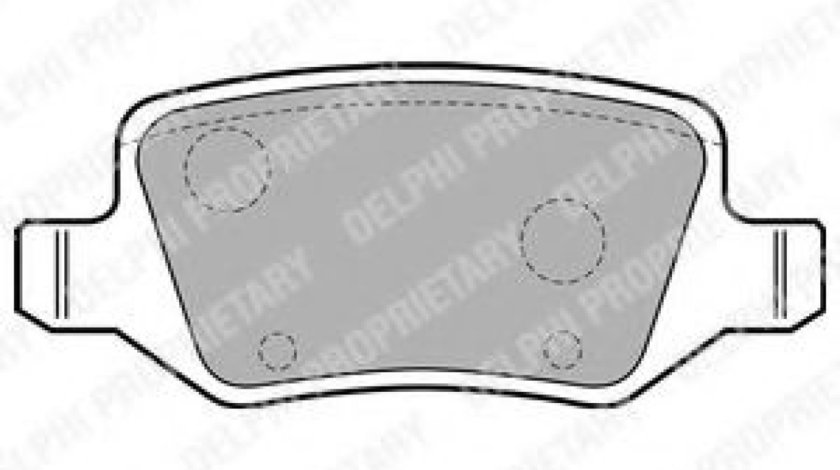 Set placute frana,frana disc MERCEDES VANEO (414) (2002 - 2005) DELPHI LP1741 piesa NOUA