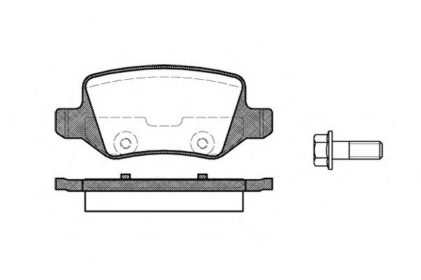 Set placute frana,frana disc MERCEDES VANEO (414) (2002 - 2005) REMSA 0818.00 piesa NOUA