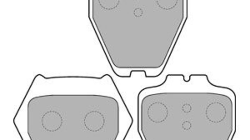 Set placute frana,frana disc MERCEDES VANEO (414) (2002 - 2005) KRIEGER 0950006457 piesa NOUA