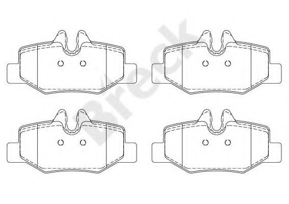 Set placute frana,frana disc MERCEDES VIANO (W639) (2003 - 2016) Break 24008 00 703 00 piesa NOUA