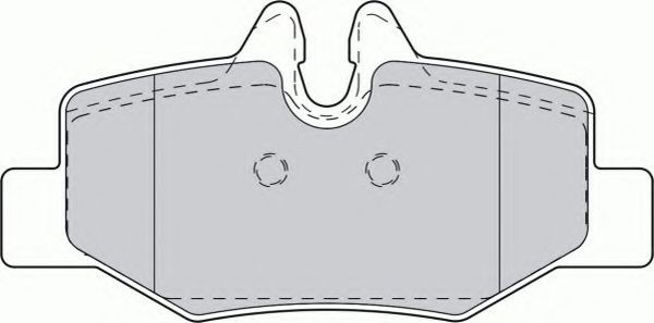 Set placute frana,frana disc MERCEDES VIANO (W639) (2003 - 2016) FERODO FVR1494 piesa NOUA