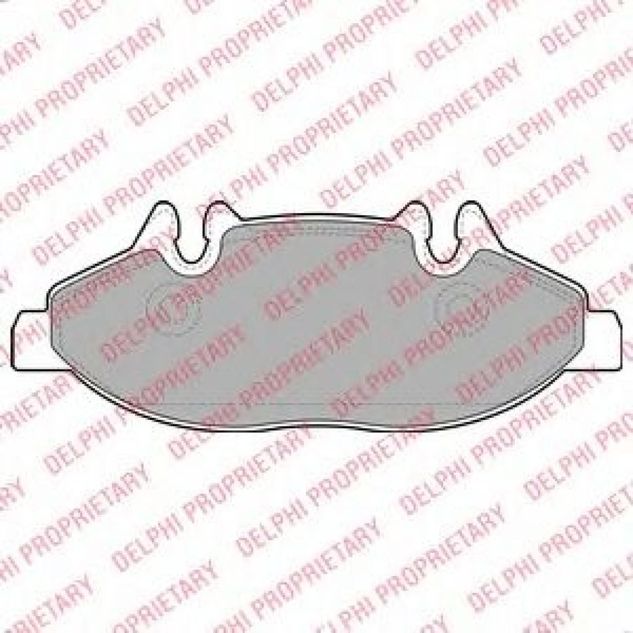 Set placute frana,frana disc MERCEDES VIANO (W639) (2003 - 2016) DELPHI LP1947 piesa NOUA