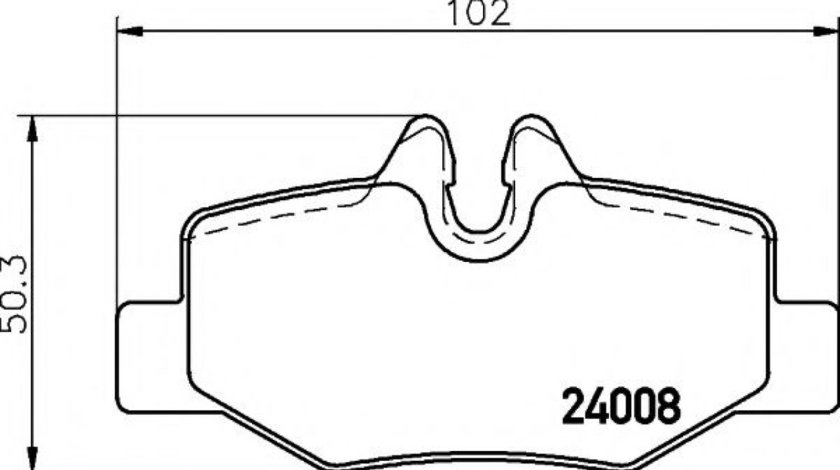 Set placute frana,frana disc MERCEDES VIANO (W639) (2003 - 2016) TEXTAR 2400801 piesa NOUA